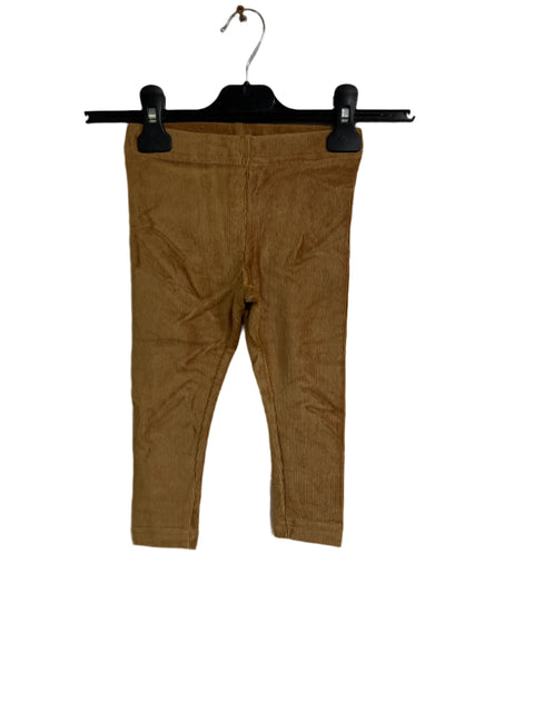 POMPdeLUX Baby Girl's Camel Velvet Leggings |POMPdeLUX in Lebanon