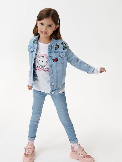 Sinsay Girl's Blue Denim Jacket | Sinsay In Lebanon