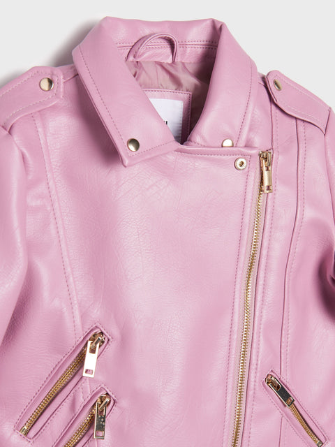 Sinsay Girl's Purple Leather Jacket | Sinsay In Lebanon