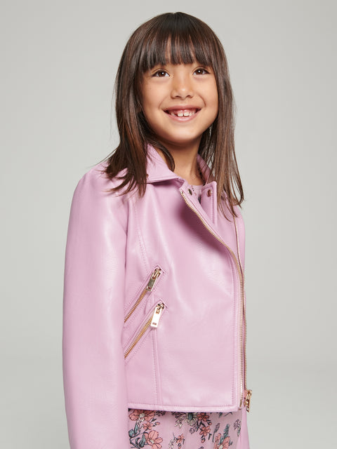 Sinsay Girl's Purple Leather Jacket | Sinsay In Lebanon