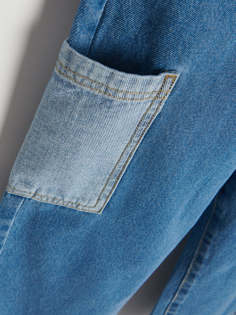 Reserved Girl's Blue Classic Denim Wide Leg Jeans | Reserved In Lebanon