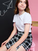 Sinsay Girl's White T-Shirt With Decorative Neckline | Sinsay In Lebanon