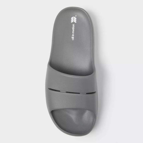 All In Motion Men's Gray Archie Recovery Slide Slipper | All In Motion In Lebanon