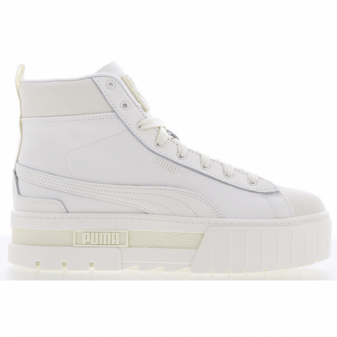 Puma Women's Marshmallow Mayze Mid Canvas Sneakers | Puma In Lebanon