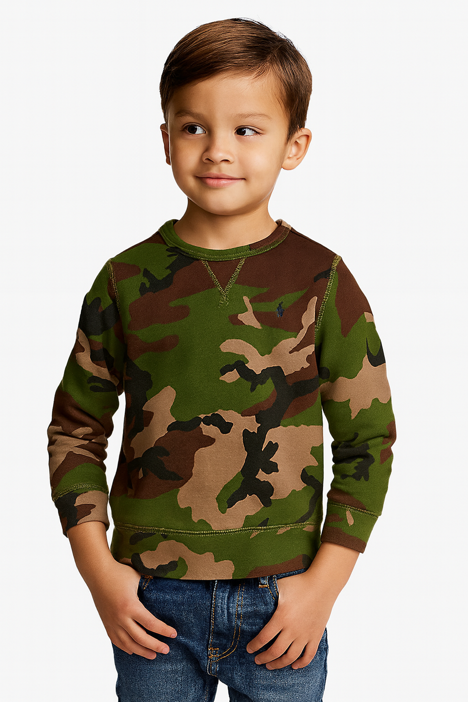 Polo Ralph Lauren Big Boy's Multicolor Camo Long Sleeve Sweatshirt |Polo Ralph Lauren In Lebanon