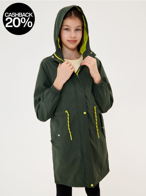 Sinsay Girl's Dark Green Jacket For Transitional Seasons | Sinsay In Lebanon