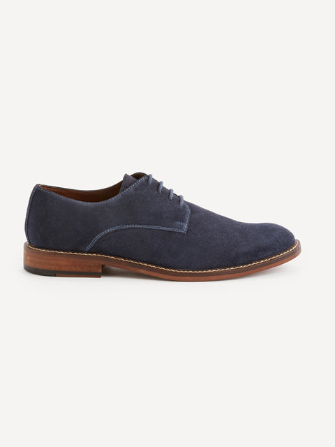 Celio Men's Navy Blue Swede Casual Shoes | Celio In Lebanon