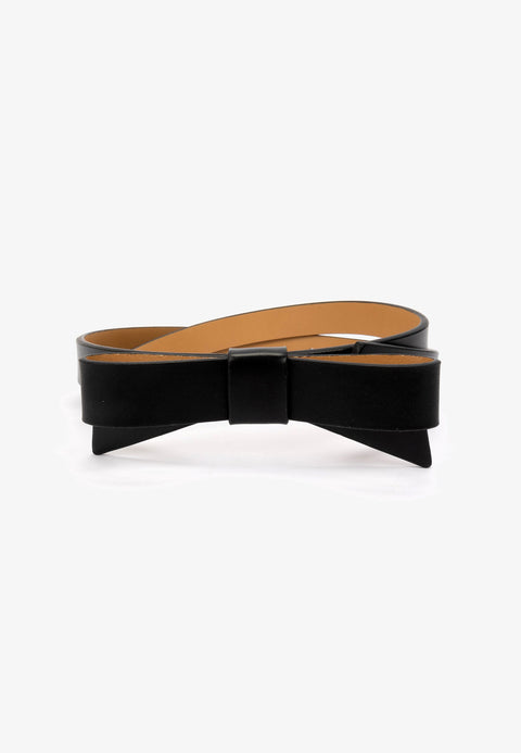 Kate Spade Women's Black Leather Bow Waist Belt  |Kate Spade in Lebanon