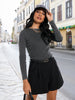 Sinsay Women's Dark Grey Long Sleeve Blouse | Sinsay In Lebanon