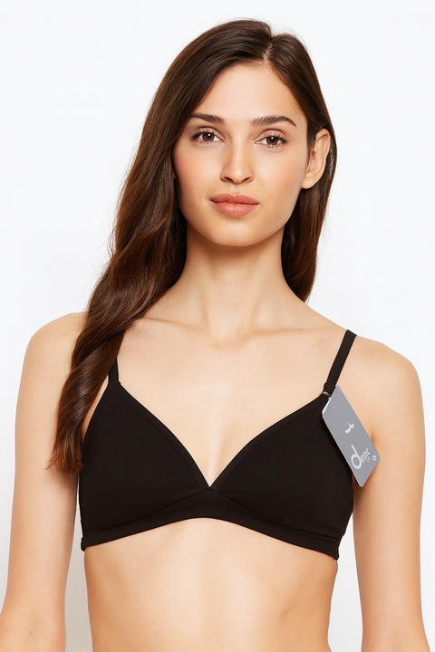 Demar Women's Black Cotton Triangular Bra | Demar In Lebanon