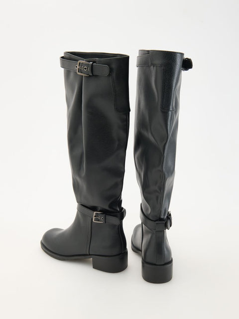 Reserved Women's Black Knee Boots | Reserved In Lebanon