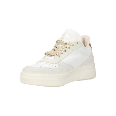 Steve Madden Women's White & Gold Darma Sneakers | Steve Madden In Lebanon