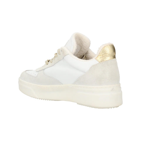 Steve Madden Women's White & Gold Darma Sneakers | Steve Madden In Lebanon