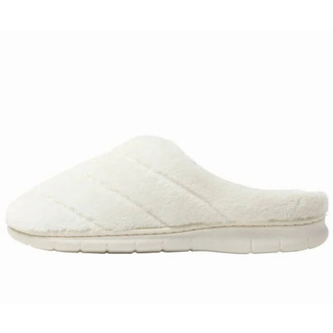 White slipper on a white background