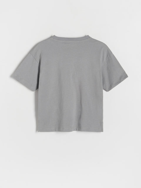 Gray t-shirt on a white background