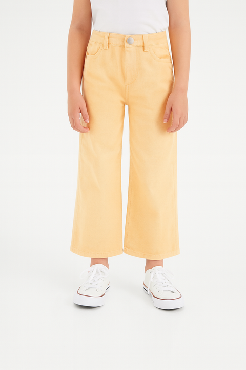 Sinsay Girl's Light Orange Wide Leg Jeans | Sinsay In Lebanon