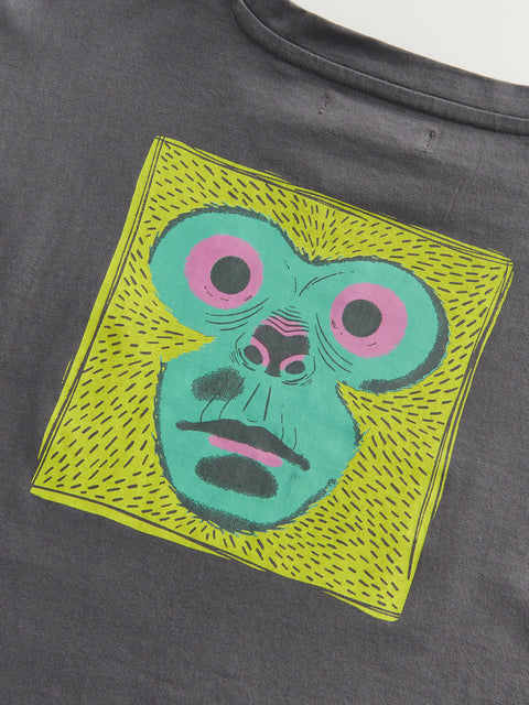 Reserved Boy's Dark Grey Oversized T-Shirt With Print | Reserved In Lebanon