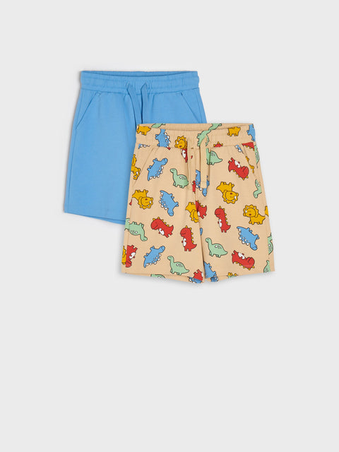Sinsay Boy's Blue/Beige Shorts 2-pack | Sinsay In Lebanon