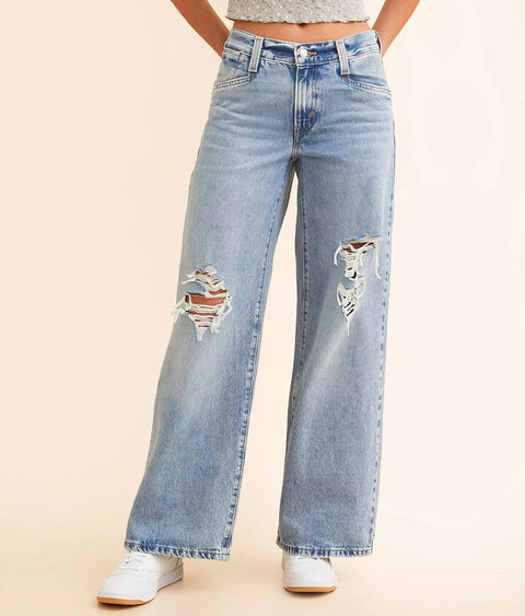 Levi's Women's Light Blue Baggy Wide Leg Jeans | Levi's In Lebanon