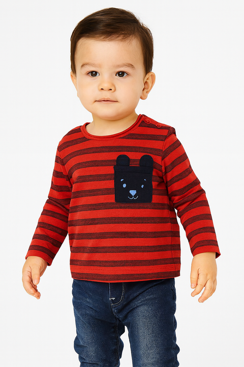 S.Oliver Baby Boy's Orange Long-Sleeve Blouse |S.Oliver in Lebanon
