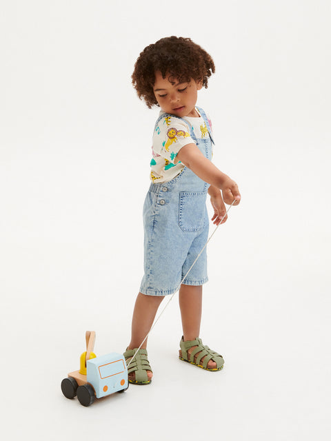 Reserved Boy's Blue Denim Rompers | Reserved In Lebanon
