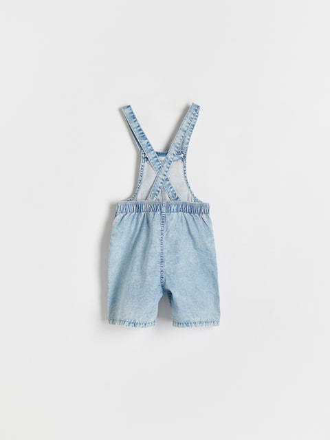 Reserved Boy's Blue Denim Rompers | Reserved In Lebanon