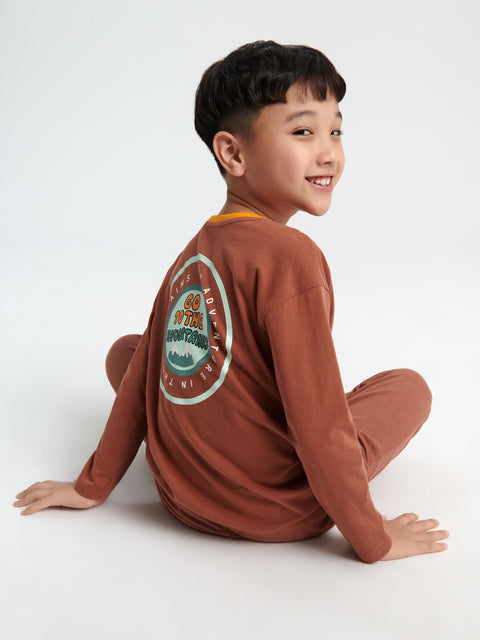 Sinsay Boy's Brown Long Sleeve Blouse | Sinsay In Lebanon