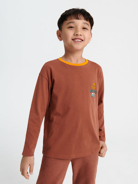 Sinsay Boy's Brown Long Sleeve Blouse | Sinsay In Lebanon