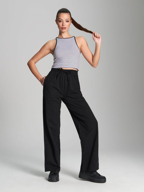 Sinsay Women's White & Black Striped Tank Top | Sinsay In Lebanon