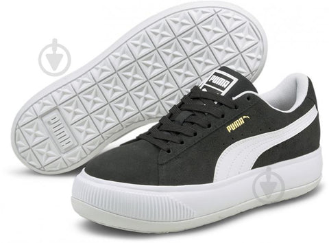 Puma Women's White & Black Suede Mayu Sneakers | Puma In Lebanon
