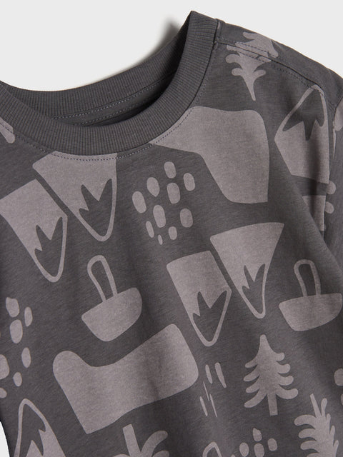 Sinsay Baby Boy's Grey Short-sleeve T-shirt With A Print | Sinsay In Lebanon