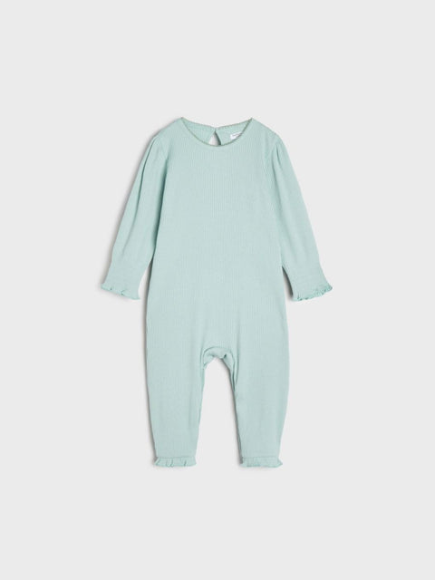 Sinsay Baby Girl's Mint Green Ribbed Bodysuit |Sinsay In Lebanon