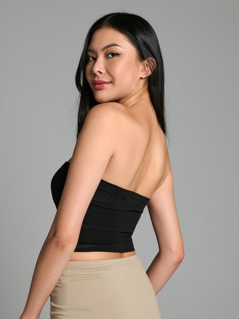 Sinsay Women's Black Strapless Crop Top | Sinsay In Lebanon