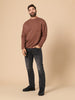 Sinsay Men's Brown Long Sleeves Simply Sweatshirt | Sinsay In Lebanon
