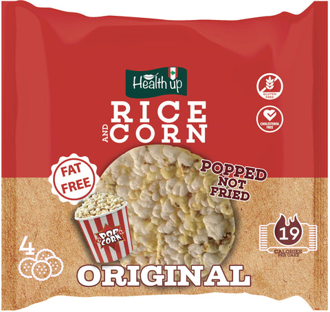Health Up Rice & Corn Cake Original Pop Corn 26g | Health Up In Lebanon