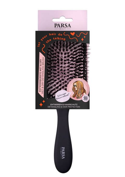 Parsa Black, Pink Wet & Dry Beauty Hair Brush | Parsa In Lebanon