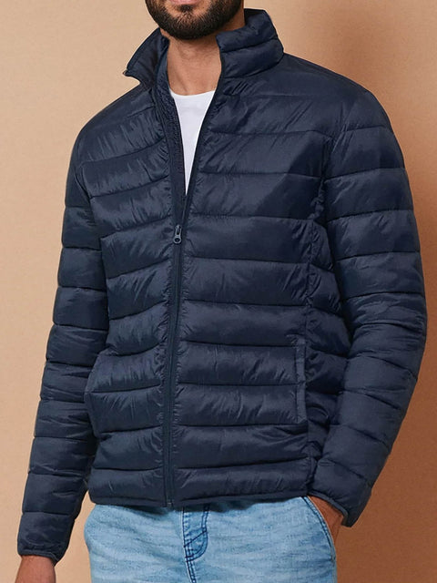 Sinsay Men's Navy Quilted Puffer Jacket | Sinsay In Lebanon