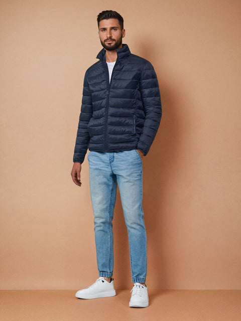 Sinsay Men's Navy Quilted Puffer Jacket | Sinsay In Lebanon