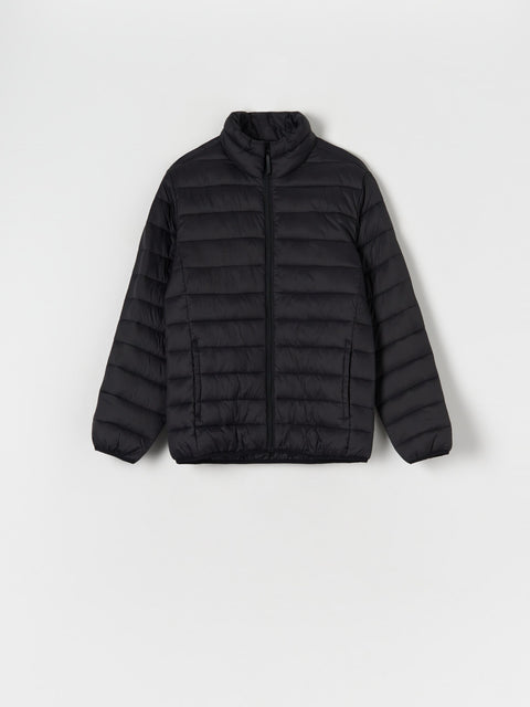 Sinsay Men's Black Quilted Puffer Stand Up Collar Jacket|Sinsay In Lebanon