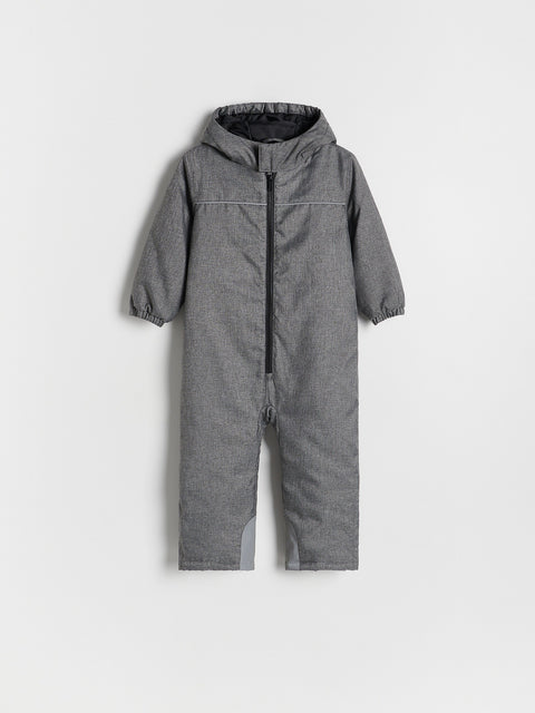 Reserved Baby Boy's Dark Grey Insulated Snowsuit With Hood | Reserved In Lebanon
