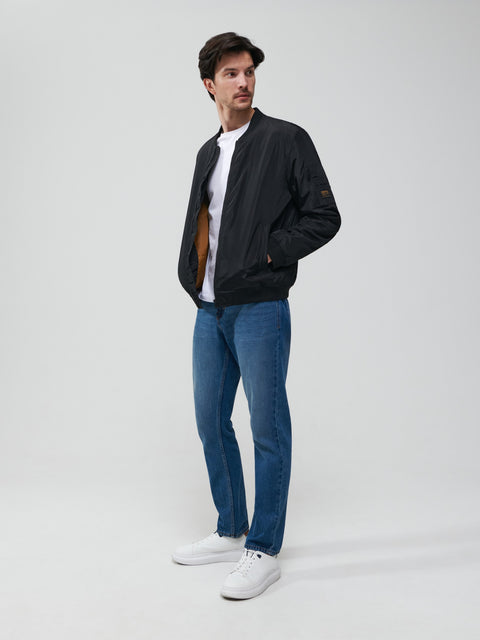 Sinsay Men's Black Bomber Jacket | Sinsay In Lebanon