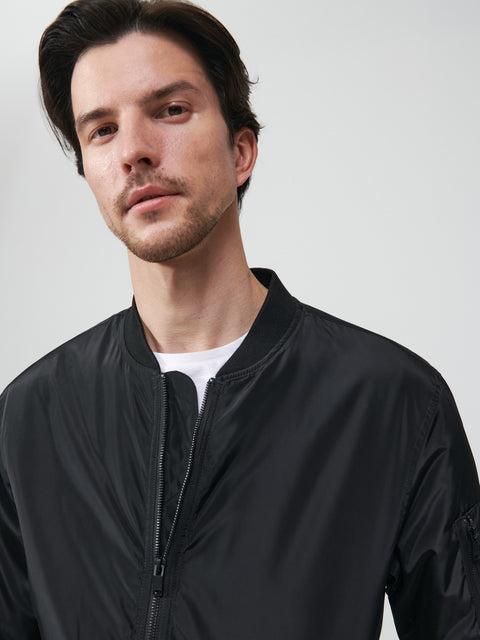 Sinsay Men's Black Bomber Jacket | Sinsay In Lebanon