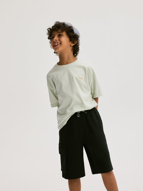 Reserved Boy's Black Cargo Shorts | Reserved In Lebanon
