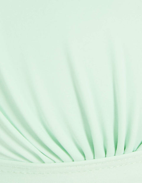 Bershka Women's Mint Green Gathered bikini top 3995/631/537 (FL4)