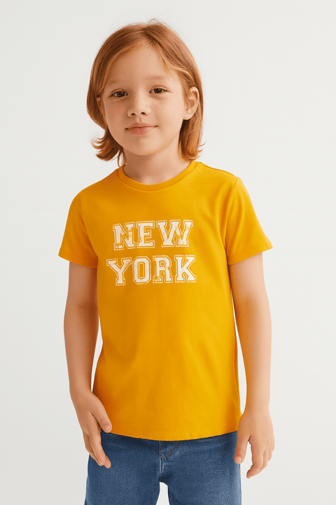 Sinsay Boy's Yellow Mustard T-Shirt |Sinsay In Lebanon