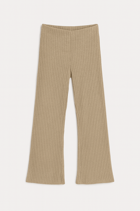 Zara Women's Glittery Khaki Trouser | Zara in Lebanon