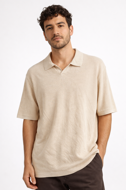 Alfani Men's Beige Textured Waffle-Knit Fennel T-Shirt | Alfani In Lebanon