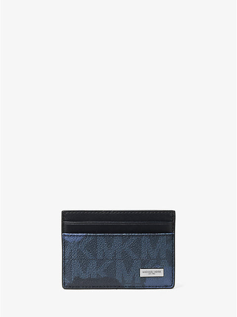 Michael Kors Men's Black Jet Set Painterly Camo Card Case | Michael Kors In Lebanon