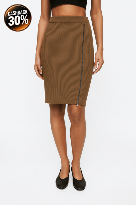 LeGer Women's Khaki Straight Skirt |LeGer in Lebanon