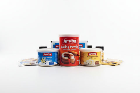 Aruba Baking Powder 100g + Free Suger Vanillin 35g & Yeast Tin 28.35g Free| Aruba In Lebanon